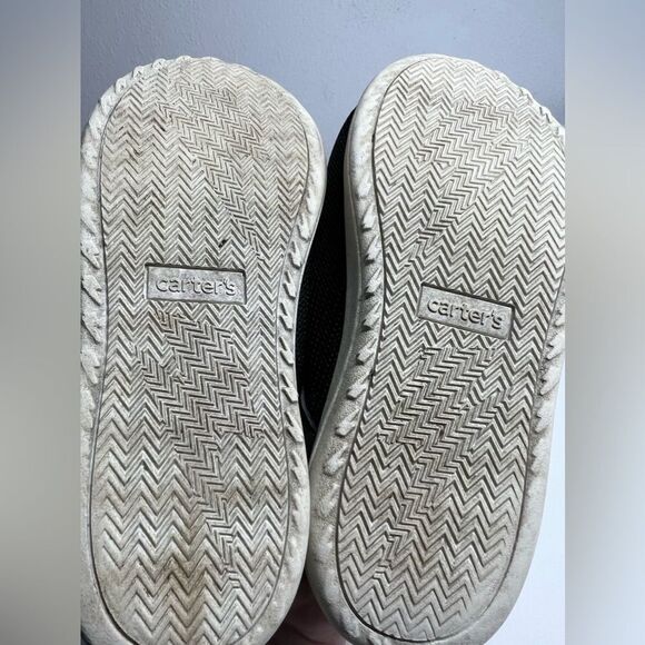 Carter's Kids Boy's Athletic Sneakers, Black, Size 12  H46K - Picture 5 of 7